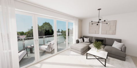 Neubau: 3-Zimmer-Wohnung im 1. OG in Münster Hiltrup mit Balkon - DREIZLER-Immobilien-Muenster-BV-Hiltrup_Wohnen-Balkon-3-Zi-Whg (288509)