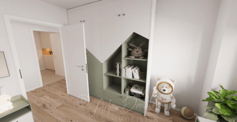 Helle Neubau 3-Zimmer-Wohnung im 1. OG in ruhiger Lage von Recke - DREIZLER-Immobilien-Muenster-Kinderzimmer-Schrank (291252)