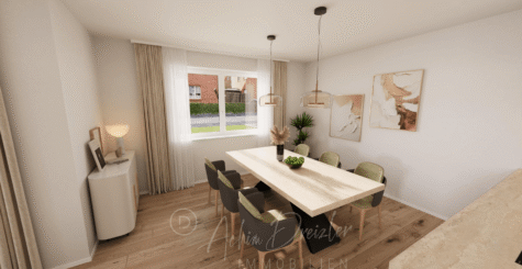 Helle Neubau 3-Zimmer-Wohnung im 1. OG in ruhiger Lage von Recke - Esszimmer (291249)