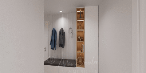 Gemütliche 3-Zimmer-EG-Wohnung im Neubau in Münster Hiltrup mit Terrasse Garten & PKW-Stellplatz - DREIZLER-Immobilien-Muenster-BV-Hiltrup_Garderobe-3-Zi-Whg (291153)