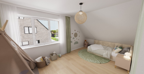 Moderne Neubau-Doppelhaushälfte inkl. Grundstück in Rheine mit Garten, Carport, uvm. - DREIZLER-Immobilien-Muenster-DHH-Kind1 (288766)