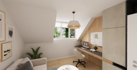 Moderne Neubau-Doppelhaushälfte inkl. Grundstück in Rheine mit Garten, Carport, uvm. - DREIZLER-Immobilien-Muenster-DHH-Büro (288764)