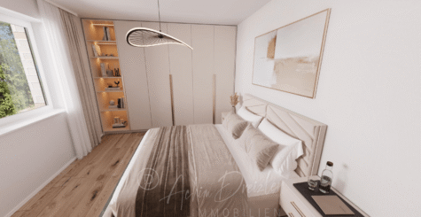 Neubau 2-Zimmer-Dachgeschoss-Wohnung in ruhiger Lage von Recke - Schlafzimmer (291318)